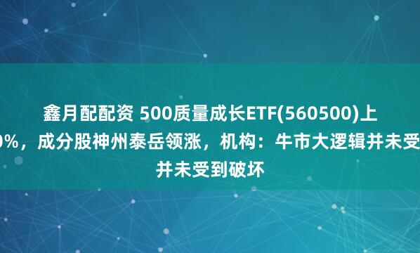 鑫月配配资 500质量成长ETF(560500)上涨0.20%，成分股神州泰岳领涨，机构：牛市大逻辑并未受到破坏
